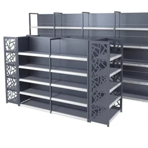 Commercial Shelves Metal Steel Wood Adjustable Layer Height Retail Supermarket Display Racks