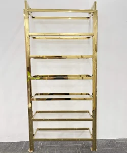 Commercial Shelving and Industrial Racking Solutions Adjustable Height Rectangular Stainless Steel Tubing Hang Rail Upright