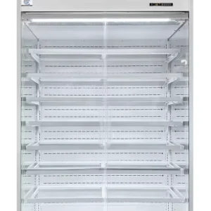 Commercial Supermarket Display Open Chiller with Multi Decks and Doors Refrigerator for Vegetable Fruit