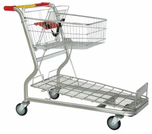 Construction building Material Supermarket Platform Cargo Shopping Trolley Cart