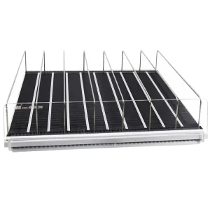 Convenience Store Adjustable Divider Roller Refrigerator Beverage Auto Front Gravity Feed Display Roller Shelf