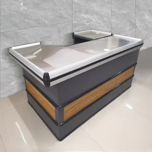 Convenience Store Cashier Counter Steel Cashier Desk Checkout Counters