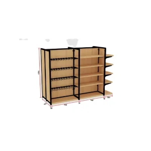 Convenience Store Display Counter Stand Store Rack Metal Shelving Rack Display Rack Retail Merchandising Stand
