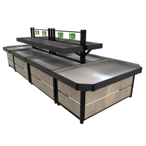 Convenience Store Paint Wooden Floor Type Grocery Fruit Display Supermarket Shelves for Vegetable