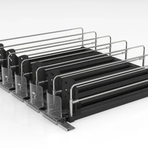 Convenience Store Plastic Adjustable Dispenser Acrylic Dividers Stationery Retail Shelf Pusher System