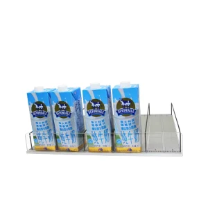 Convenience Store Supermarket Retail Store Gravity Feed Display Rack with Dividers Anti Slip Surface Perfect for Bottled Goods