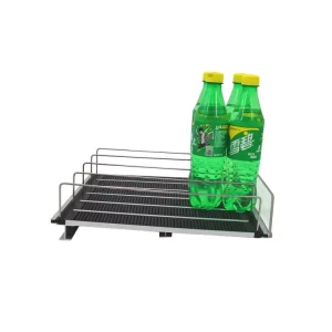 Convenience Store Supermarket Retail Store Gravity Feed Display Rack with Dividers Anti Slip Surface for Bottled Goods