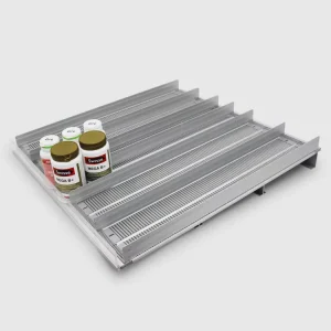 Convenience Store Supermarket Retail Store Gravity Feed Shelf Auto Advance Mechanism Durable Rollers Ideal for Beverage Cooler