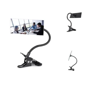 Convex Mirror Holder for Office Security Personal Safety Security Cabinet Cubicle Desk Rear View Monitors Clip