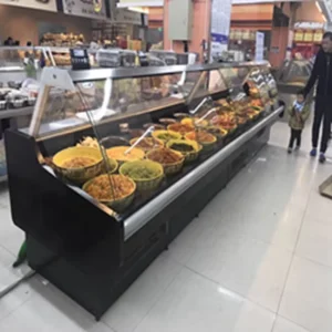 Cooked Supermarket Deli Display Showcase Deli Food Showcse in Factory Direct Sale