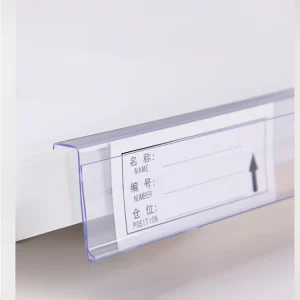Cooler or Freezer Shelf Sign Clip-On Wire Shelf Price Tag Holder