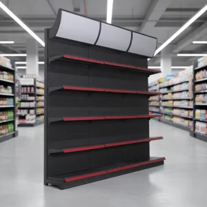 Corrosion Protection Heavy Duty Metal Supermarket Shelf Gondola Display Stand Freestanding Retail Store Shelving