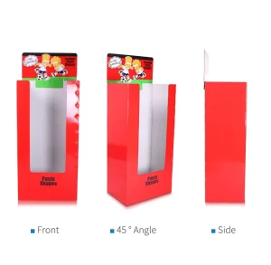 Corrugated Paper Square Display Retail Cardboard Dump Bins for Supermarket Promotion