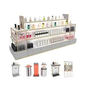Cosmetic Store Fixtures Rack New Arrival Perfume Shop Display Shelves for Perfume Shops Display