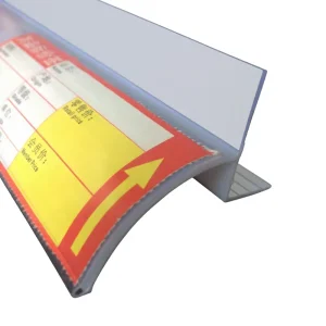 Cost Effective Transparent PVC Shelf Divider Card Strip 1000mm Easy Installation Model ZT 22 Supermarket Supply