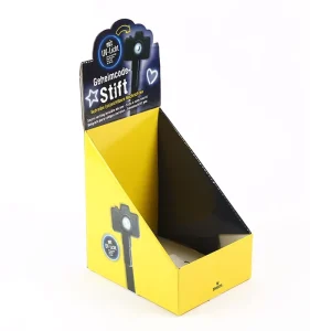Counter Cardboard Corrugated Paper Stand Flat Shipping Structure Display Rack for Store