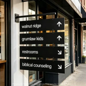 Creative Multiple Side Hanging Signs Shop Entrance Double Sided Hanging Metal Sign Advertisement Customization