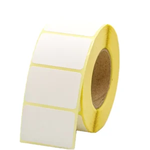 Cross border Yellow backed 38*25 Three proof Self adhesive Thermal Label Paper Rectangular Barcode