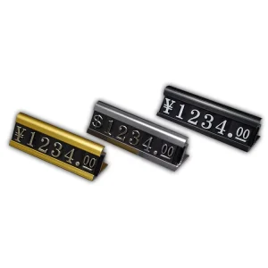 Cube Price Tag Undercounter LED Digital Pricing Label Stand with Adjustable Metal Plastic Display Easy Assembly