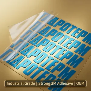 Custom 3D Electroplated Nickel Transfer Sticker Industrial Grade Waterproof Metal Logo Label for Machinery and Equipment