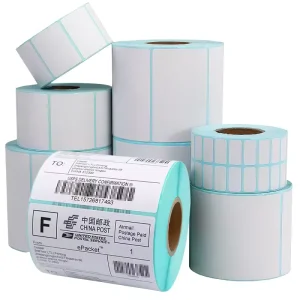 Custom 4x 6 Packaging Shipping Label Thermal Paper Label Sticker Rolls Direct Barcode Label