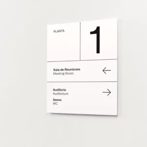 Custom Acrylic Aluminum Alloy Sign Wall Wayfinding Directional Sign Building Directory Floor Index Indoor Sign