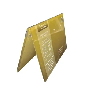Custom Acrylic Folded Display Stand Clear Perspex Sign Holder Double Sided Tabletop Advertising Board Bending Cutting for Retail