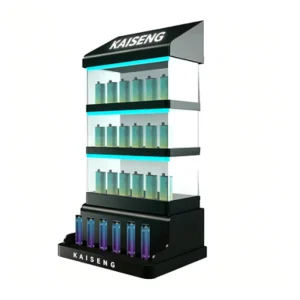 Custom Acrylic LED Display Showcase for Mobile Accessories and Electronic Items