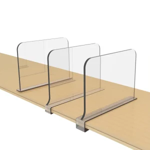 Custom Acrylic Shelf Dividers Plastic Acrylic Closet Pharmacy Shelf Divider