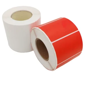 Custom Adhesive Blank Paper Roll Thermal Label Paper Roll Direct Printing Barcode Label Sticker