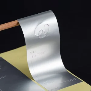 Custom Adhesive Logo Label Stickers Matte Silver Gold Foil Embossed Printing Waterproof Seal Sticker for Candle Craft Gift