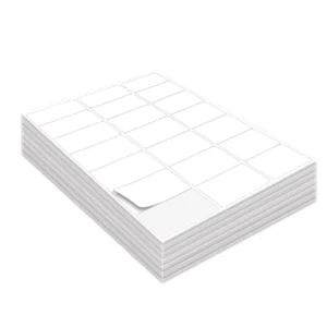 Custom Adhesive Thermal Paper Labels Matte Glossy Waterproof Die Cut A4 Address SKU Barcode Sticker Sheets Shipping Label