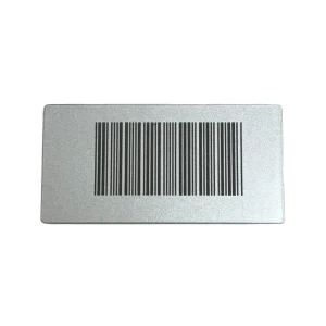 Custom Anodized Aluminum Packaging Label Barcode Printed Metal Sticker Factory Supply