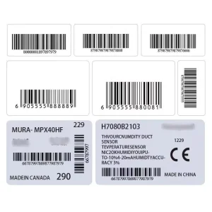 Custom Barcode Labels SKU FBA UPC EAN Stickers POS Self Adhesive Labels Use Thermal Transfer