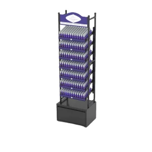 Custom Beautiful Counter Cabinet Nail Polish Stand Cosmetic Display Rack Metal Wire Construction Powder Display