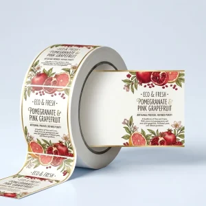 Custom Beverage & Juice Labels Self Adhesive Durable Waterproof Roll Vinyl Color Printing Label Textured Paper Wine Bottle Label