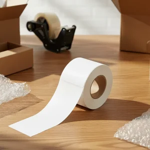 Custom Blank 104mmx200mm Thermal Transfer Label Adhesive Label Semi Gloss Paper 104×200 Thermal Transfer Shipping Label Sticker