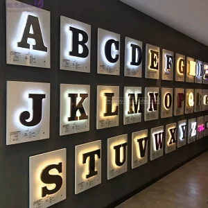 Custom Business Signs Light Number Signage Channel Letters for Logo Outdoor Store Free Design LED 3D Acrylic Metal Letters Sign