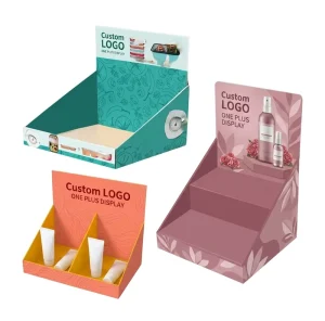 Custom Cardboard Counter Display Boxes PDQ Paper Display Stands Retail Packaging for Small Products