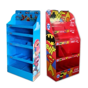 Custom Cardboard Display Stands Racks for Retail Store Supermarket Candy Chips Snack Food