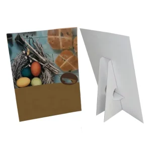 Custom Cardboard Poster Stand Countertop Tabletop Sign Display Holder Strut Board Signs for Business
