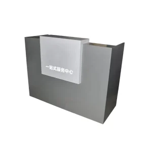 Custom Cashier Retail Store Checkout Counter with Illuminated Logo for Retail Mobile Phone Shop
