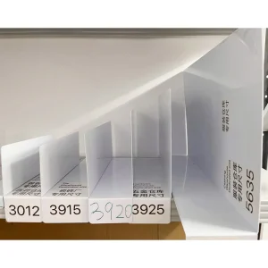 Custom Clear Acrylic Book Shelf Dividers Plastic Shelf Dividers for Home Closet