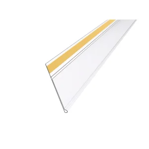 Custom Clear Display PVC Acrylic Shelf Talker Metal Shelves Price Channel Tag Data Strip Ticket Label Holder for Supermarket Use