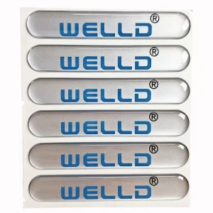 Custom Clear Resin Crystal 3D Glue Drop Label with Epoxy Dome Sticker and Barcode Feature