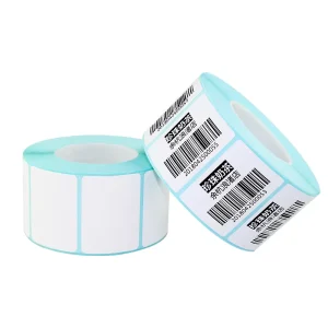 Custom Color Durable 60x40mm Glassine Paper Barcode Label Adhesive Sticker Water-Proof Thermal Transfer Thermal Transfer Label