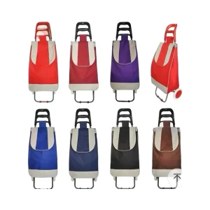 Custom Color OEM Shopping Cart Supermarket Mobile Portable Foldable Camping Cart Shopping Trolley