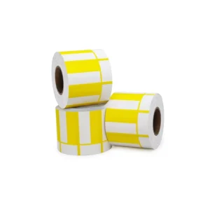 Custom Color Thermal Top Adhesive Sticker Paper Flexographic Printed Barcode Cardboard Tag Supermarket Grocery Custom Logo