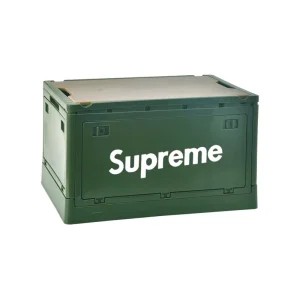 Custom Color Wooden Cover Foldable Organizer Plastic Folding Camping Storage Box for Picnic