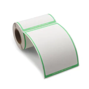 Custom Compostable Label 4×6 Inch Thermal Sticker Biodegradable Thermal Printer Label